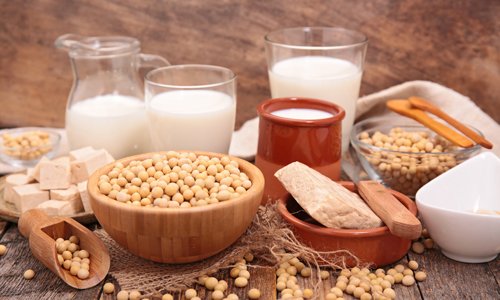 Why are menopausal and postmenopausal women potentially at risk when eating soy