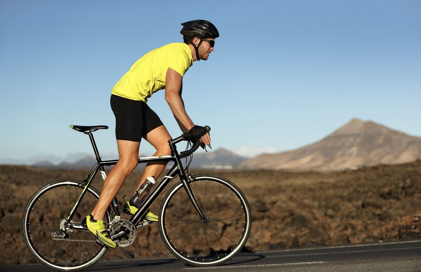 male biking