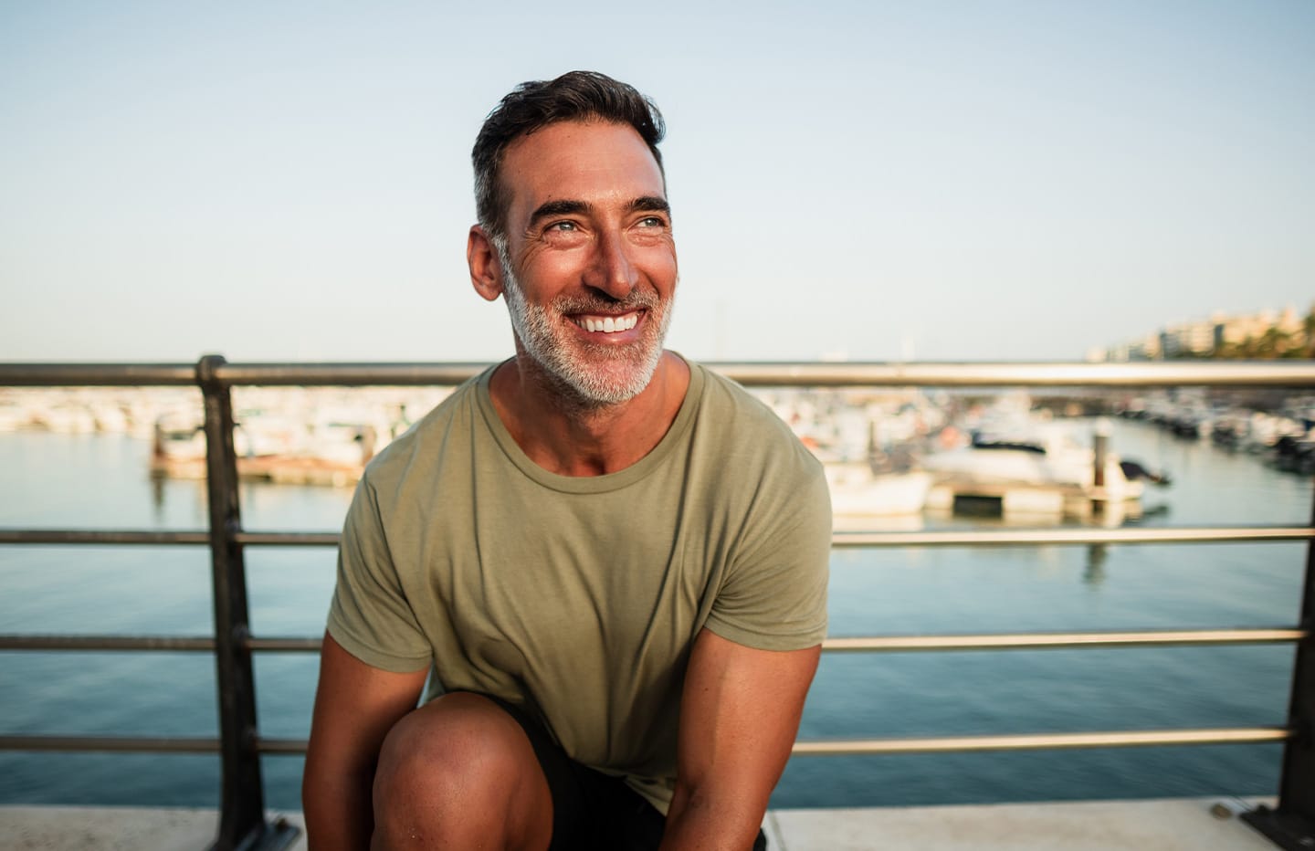 Man smiling